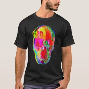 Rainbow Skull Fine Art T-Shirt