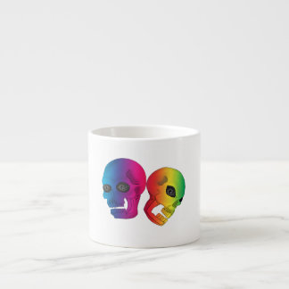Rainbow Skulls Espresso Cup