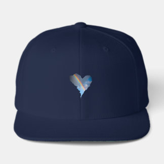 Rainbow Sky Heart Tote Bag | Dreamy Nature Canvas Visor
