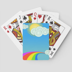 RAINBOW SKY POKER CARDS