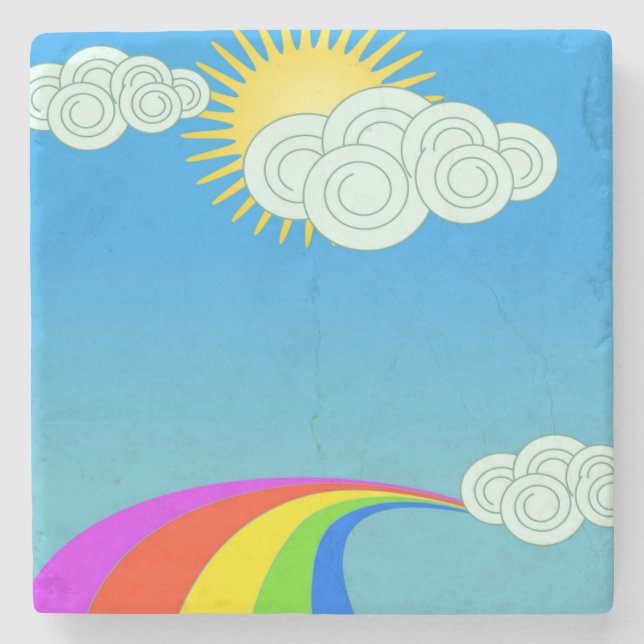 RAINBOW SKY STONE COASTER (Front)
