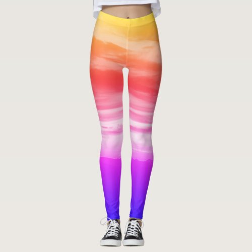 Rainbow skys leggings