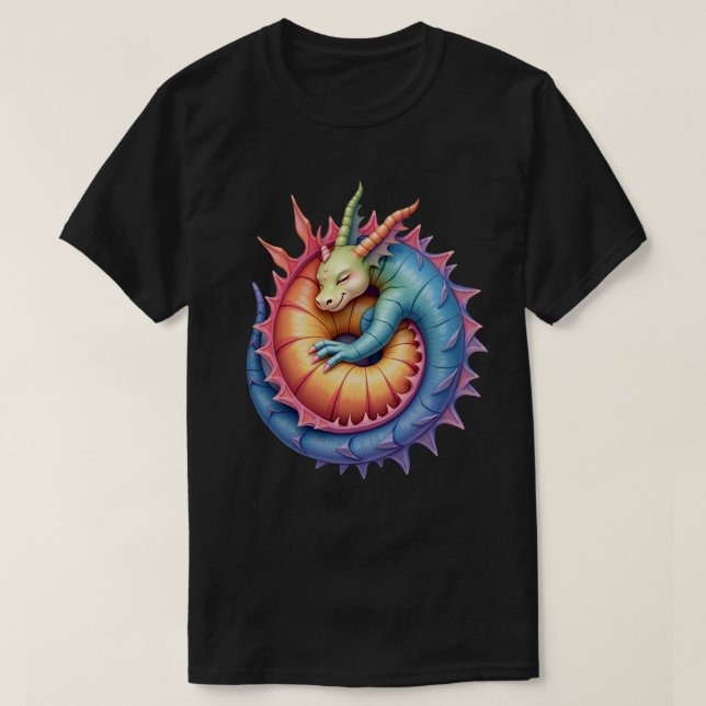 Rainbow Sleeper T-Shirt (Design Front)
