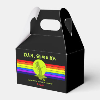 Rainbow Slime Birthday Slime Kit Favor Boxes