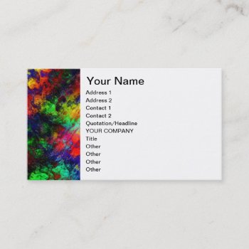 Rainbow Slime Business Card by DeepFlux at Zazzle
