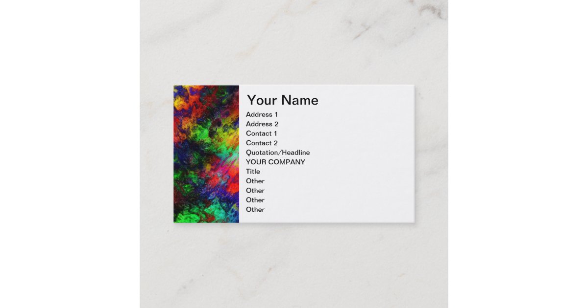 Rainbow Slime Business Card
