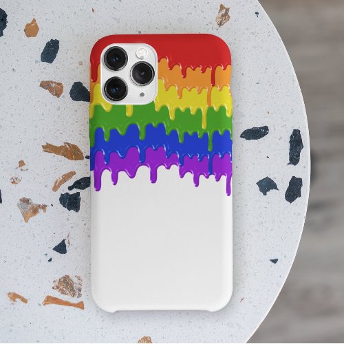Rainbow Slime Paint Drips Colorful iPhone 11 Pro Max Case