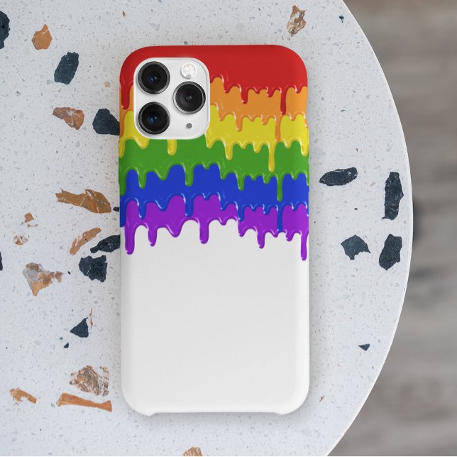 Rainbow Slime Paint Drips Colorful Case-Mate iPhone Case (Creator Uploaded)