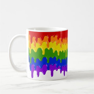 Rainbow Slime Paint Drips Colorful Coffee Mug