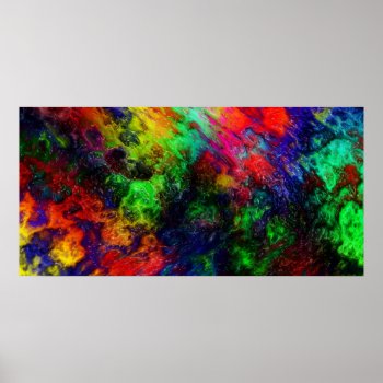 Rainbow Slime Poster by DeepFlux at Zazzle