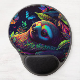 Rainbow Sloth Gel Mouse Pad