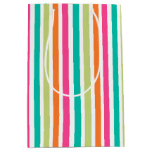 Rainbow small vertical stripes colorful retro
