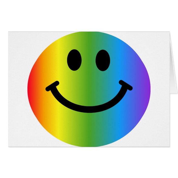 Rainbow Smiley Cards