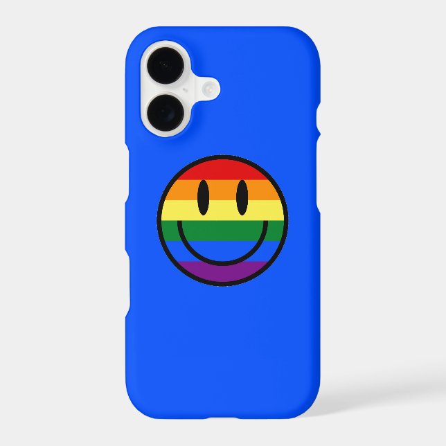 Rainbow Smiley Face Iphone Case (Back)