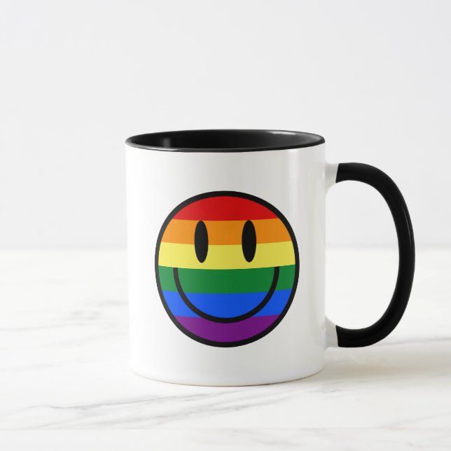 Rainbow Smiley Face Mug (Right)
