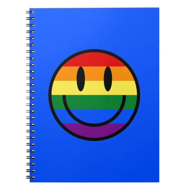 Rainbow Smiley Face Notebook (Front)