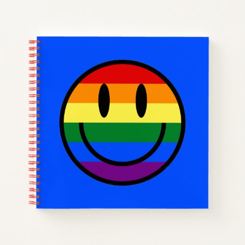 Rainbow Smiley Face Notebook