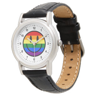 Rainbow Smiley Face Watch