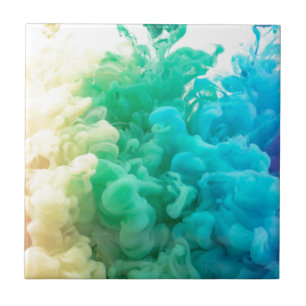 rainbow smoke ceramic tile