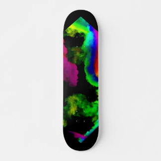 Rainbow smoke skateboard