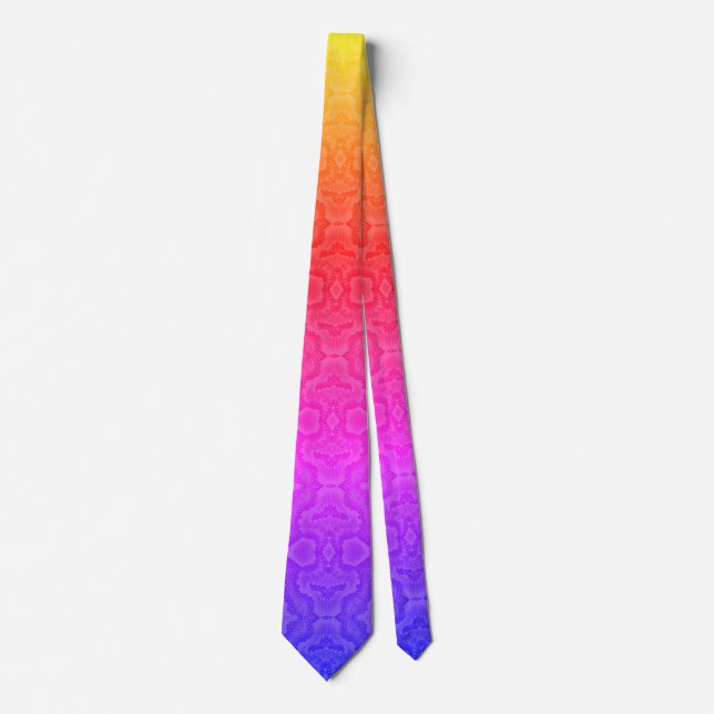 Rainbow Snake Texture Tie (Front)