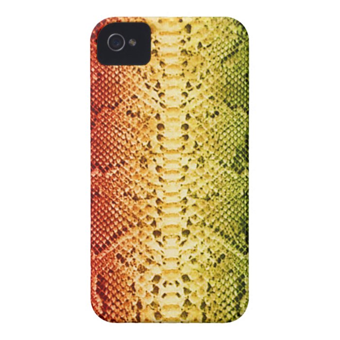 Rainbow Snakeskin iPhone 4 Case