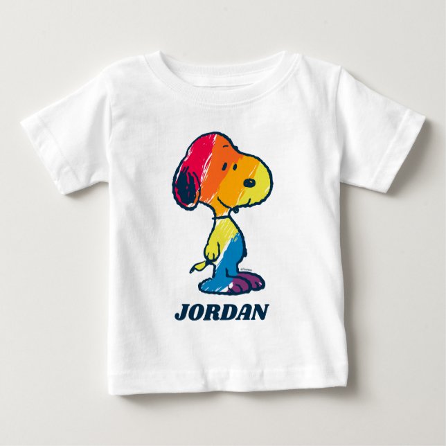 Rainbow Snoopy Baby T-Shirt (Front)