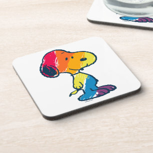 Rainbow Snoopy Beverage Coaster