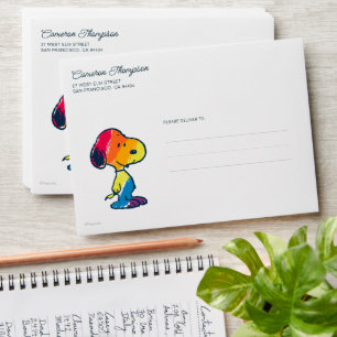 Rainbow Snoopy Envelope