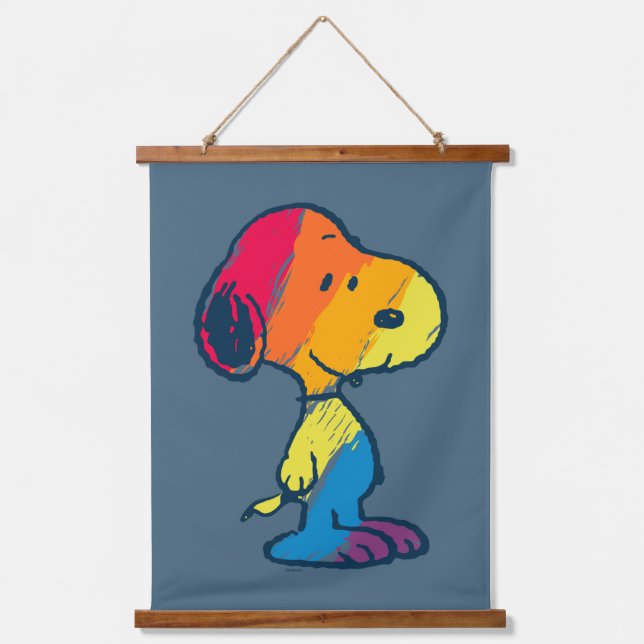 Rainbow Snoopy Hanging Tapestry (Front)