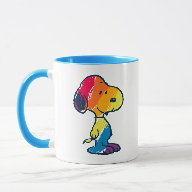Rainbow Snoopy Mug (Left)