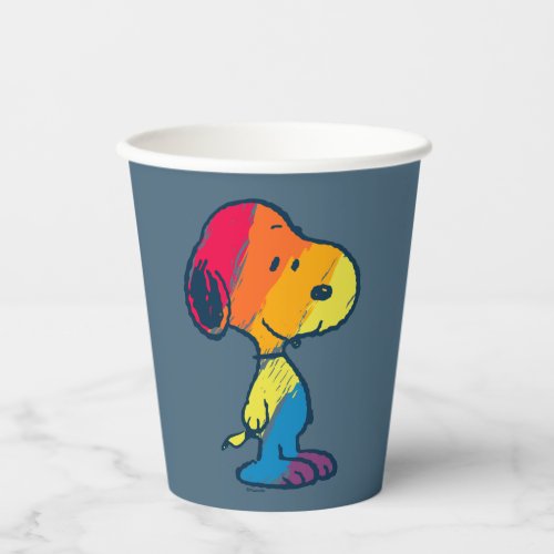 Rainbow Snoopy Paper Cups