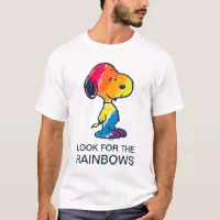 snoopy rainbow t shirt
