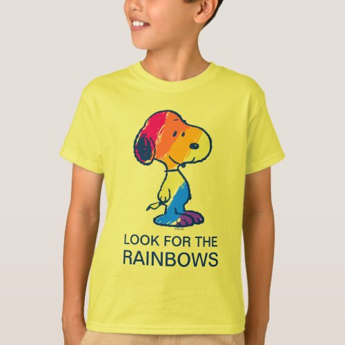 Rainbow Snoopy T_Shirt
