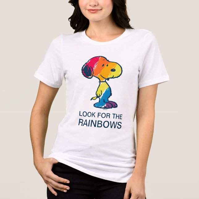 Rainbow Snoopy Tri-Blend Shirt (Front)