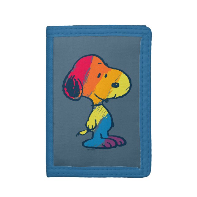 Rainbow Snoopy Trifold Wallet (Front Vertical)
