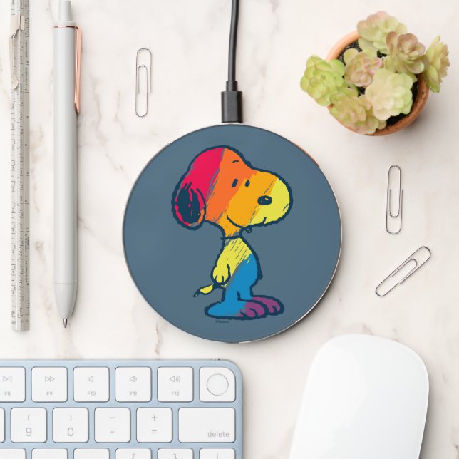 Rainbow Snoopy Wireless Charger (Desk)