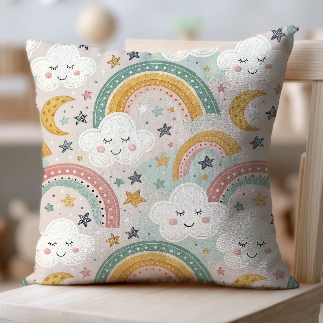 Rainbow Snuggle Pillow Gift for Her Nursery (Rainbow Snuggle Pillow Gift for Her Nursery)