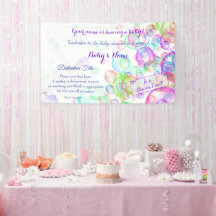 Rainbow Soap Bubbles Baby Shower