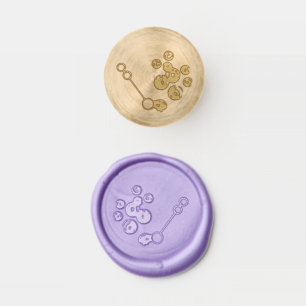 Rainbow Soap Bubbles Bubble Wand Summertime Fun Wax Seal Stamp