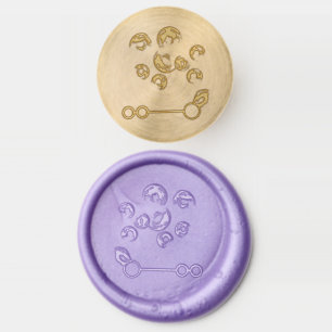 Rainbow Soap Bubbles Bubble Wand Summertime Fun Wax Seal Stamp