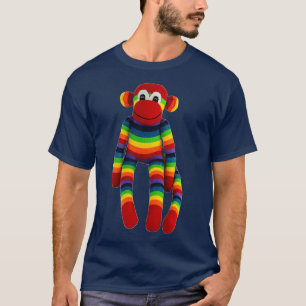 Rainbow Sock Monkey T-Shirt