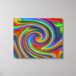 Rainbow Solar Glow Canvas Print