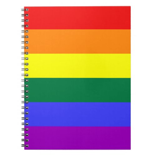 Rainbow Solid Stripe Notebook