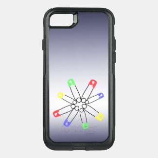 Rainbow Solidarity Safety Pin Red Blue OtterBox Commuter iPhone 7 Case