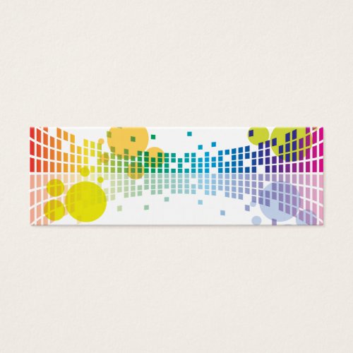 rainbow sound waves II abstract Business Card
