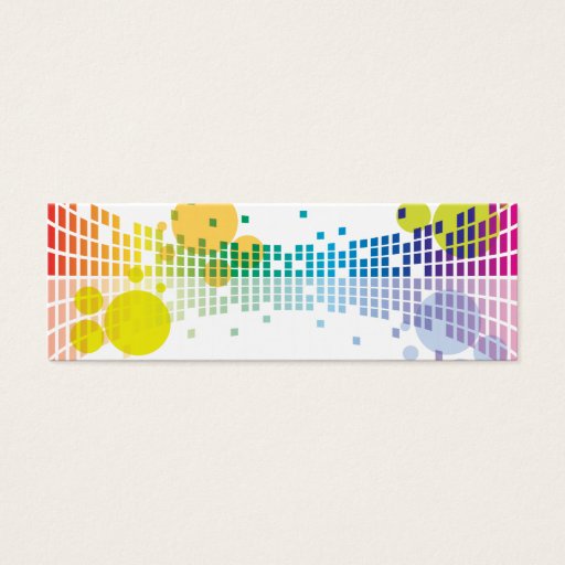 Customizable rainbow sound waves II abstract Business Card