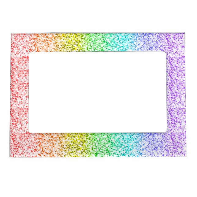 Rainbow Sparkle  Magnetic Frame (Front)