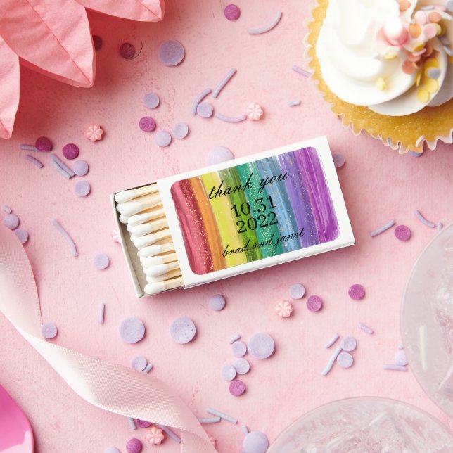Rainbow Sparkle Matchboxes (Insitu)