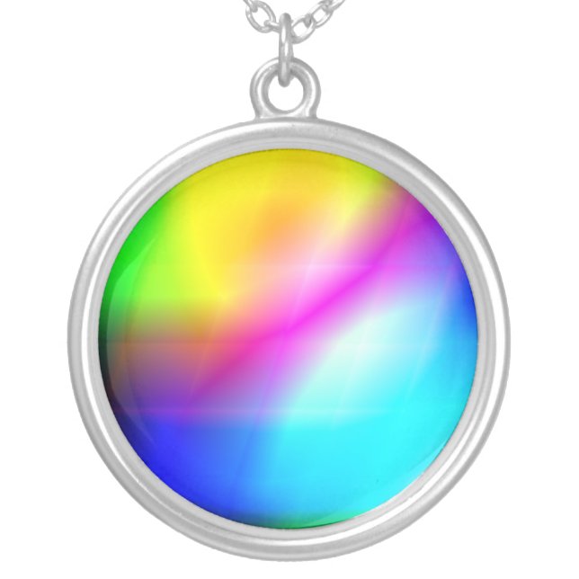 rainbow sparkle necklace (Front)